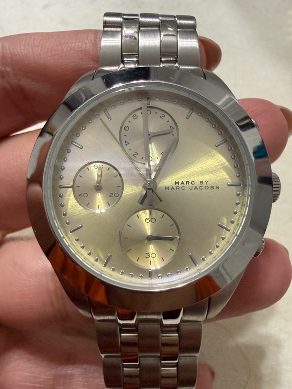 Marc by Marc Jacobs Silver Chronograph Watch